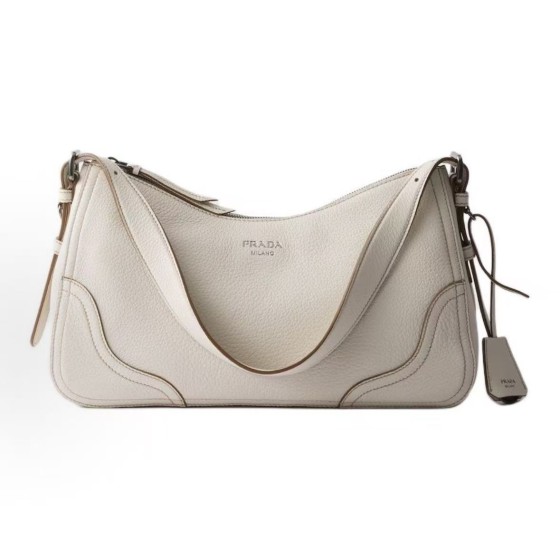 PRADA Aimee Borsa a spalla letter-branded adjustable shoulder bag for women in beige